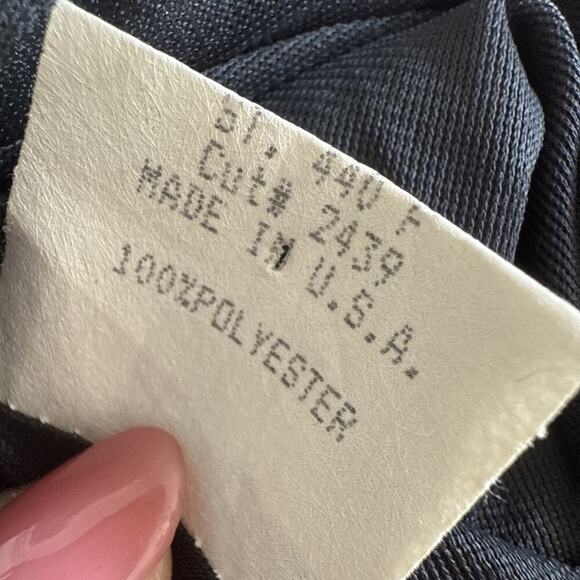 Y2K Geary Roark Kamisato Black Spaghetti Maxi Slip Dress Gown Whimsigoth Grunge - Picture 11 of 11